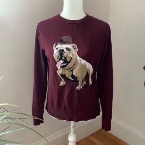 Dog graphic sweater